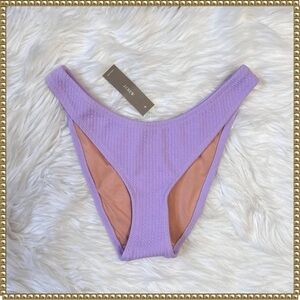 J. Crew Lavender Textured Bikini Bottom S